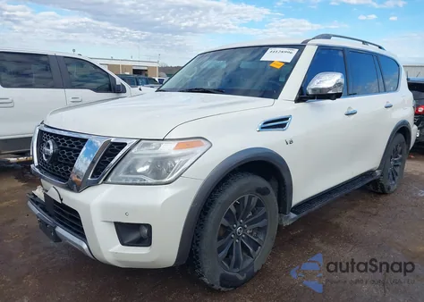 2017 Nissan Armada Platinum из США, поврежденный, VIN JN8AY2NE5H9703733